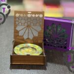 باکس هدیه چوبی خاتم 12در12 لولا سرخود