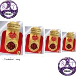 پاکت تاجدار قرمز طلایی یک مثقال